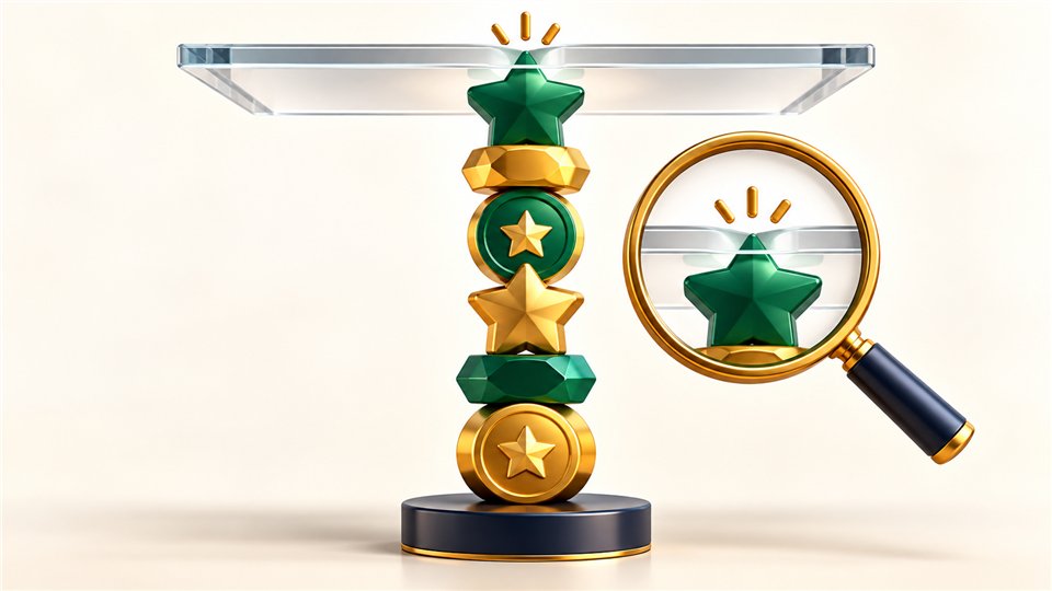 Award tokens stopped by a transparent ceiling representing a win cap