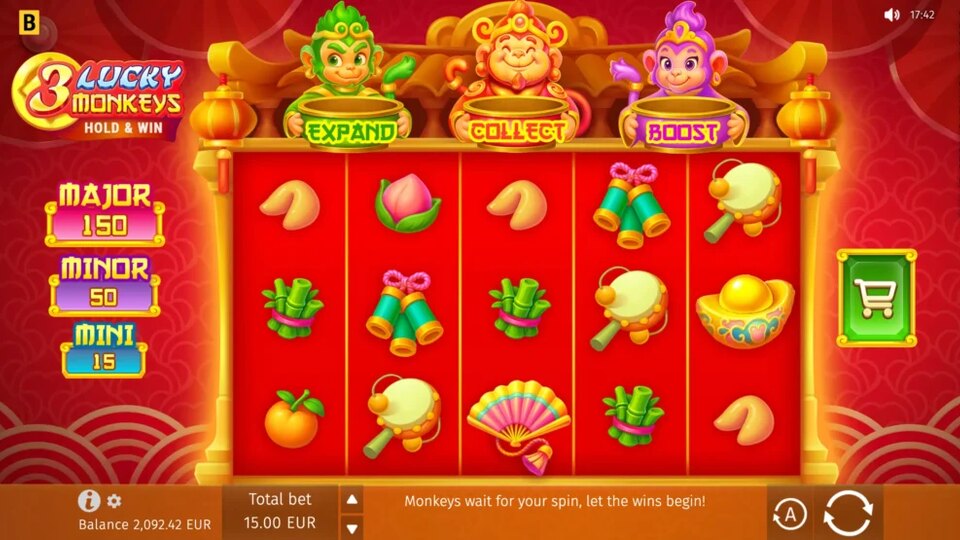 3 Lucky Monkeys Hold & Win: provider artwork for release coverage