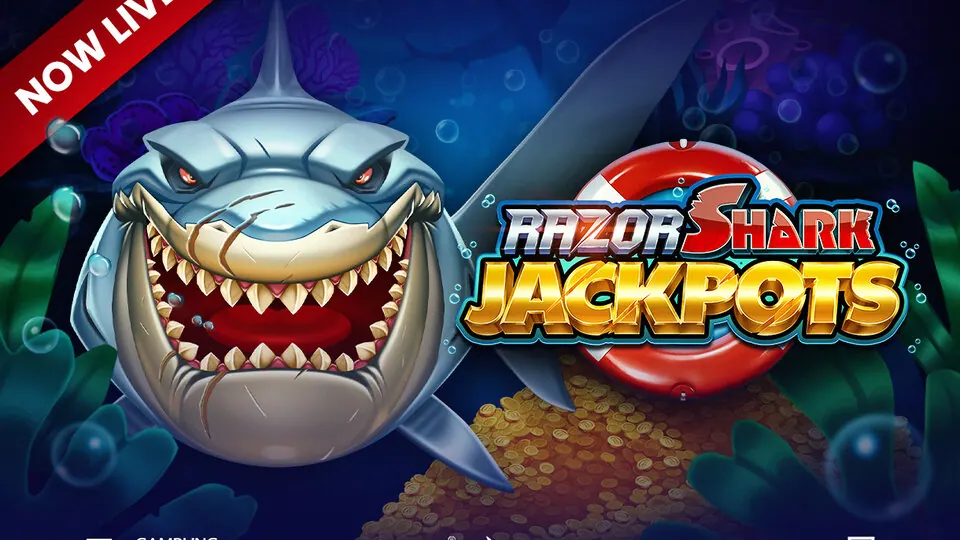 Razor Shark Jackpots slot demo thumbnail from Push Gaming