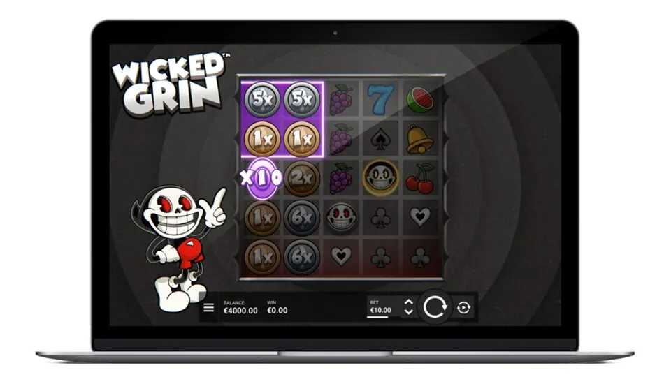 Wicked Grin slot demo thumbnail from Hacksaw Gaming