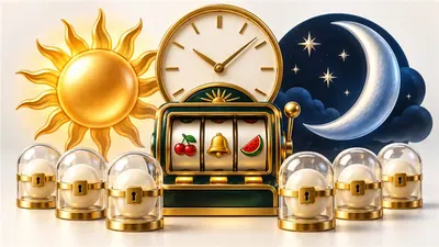 Day and night symbols around unchanged conceptual random selections