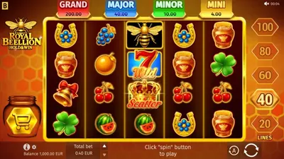 Royal Beellion Hold & Win: artwork identifying this slot feature guide