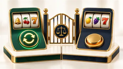 Two slot control panels contrasting repeated play with individually initiated rounds