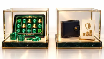 Separate displays representing free demo credits and financial stakes